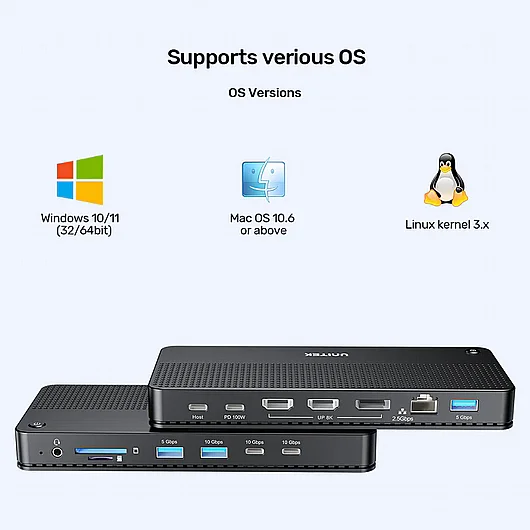 ���� ����� UNITEK USB-C 4K KVM Docking Station D1077A