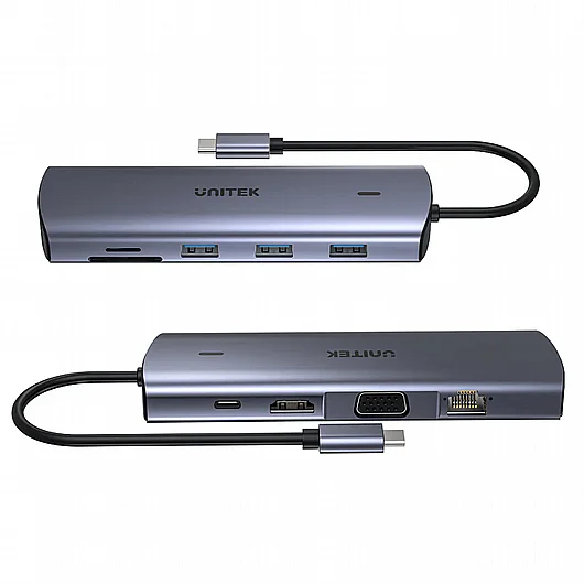 ���� ����� UNITEK USB-C 8K Docking Station with 100W PD D1104A01