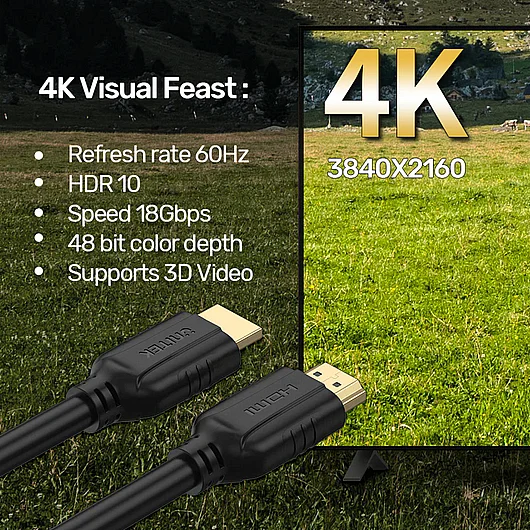 ��� UNITEK 4K 60Hz HDMI Cable C11079BK-1.5M