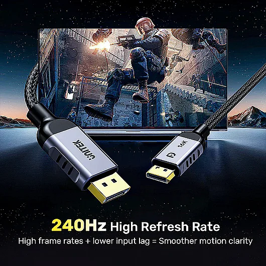 ��� UNITEK Gaming 8K 120Hz DisplayPort 2.1 C1626GY01-1.5M