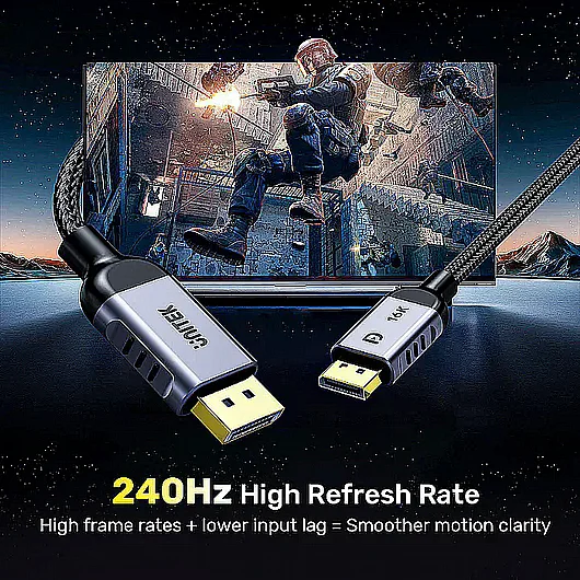 ��� UNITEK Gaming 8K 120Hz DisplayPort 2.1 C1626GY01-2M