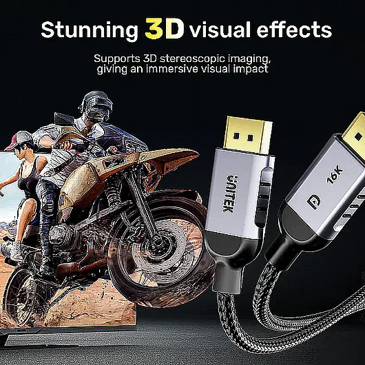 ��� UNITEK Gaming 8K 120Hz DisplayPort 2.1 C1626GY01-2M