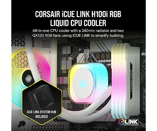 ������ ����� ��� Corsair iCUE H100i RGB ELITE CW-9060078-WW
