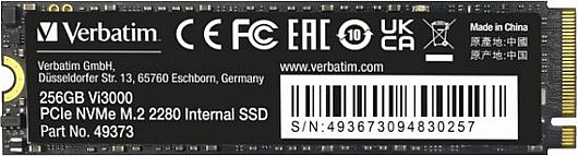 ���� ����� VERBATIM Vi3000 PCIe NVMe M.2 SSD 2TB 49376