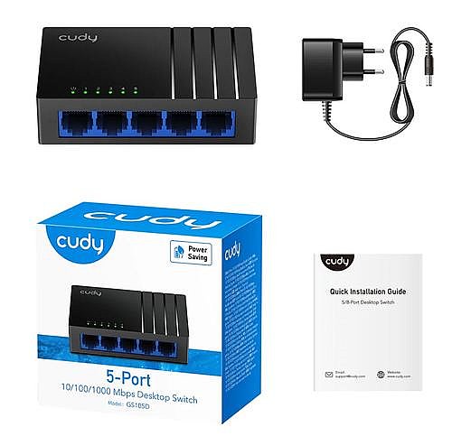 ��� Cudy 8-Port Gigabit PoE+ 2 SFP Gigabit GS1008PS2