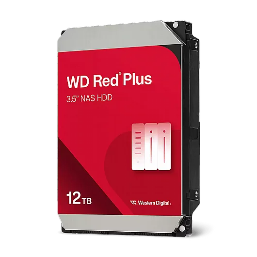 ���� ���� Western Digital Red Plus NAS Hard Drive WD120EFBX 12TB