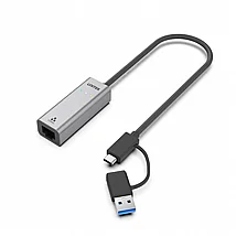 מתאם רשת UNITEK USB 3.0 to 2.5G Gigabit Ethernet Adapter U1313B מתאם רשת UNITEK USB 3.0 to 2.5G Gigabit Ethernet Adapter U1313B