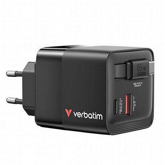 ���� ��� VERBATIM MINI CHARGER 65W WITH CABLE