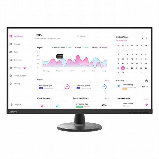 ��� ���� �31.5 ������ Lenovo IP monitor D32-40 66FCGAC2IS Full HD �����
