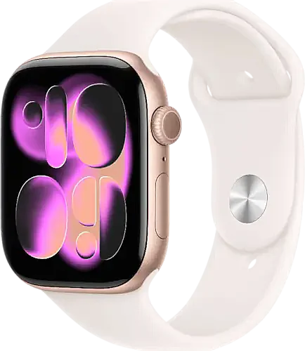 ���� ��� Apple Watch Series 11 MEU04ZR/A GPS 42mm Rose Gold Aluminium Case Light Blush Sport Band