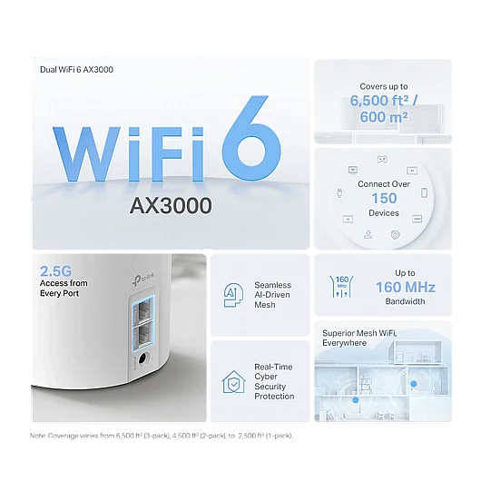 ������ ���� TP-Link Deco X50 Pro AX3000 3-Pack