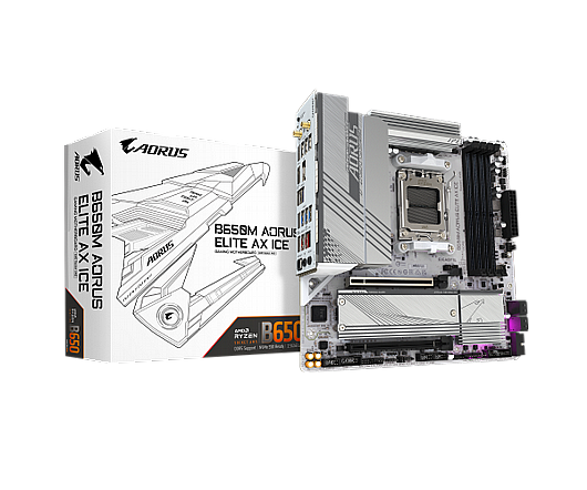 ��� �� Gigabyte B650M A ELITE AX ICE ATX AM5 WIFI