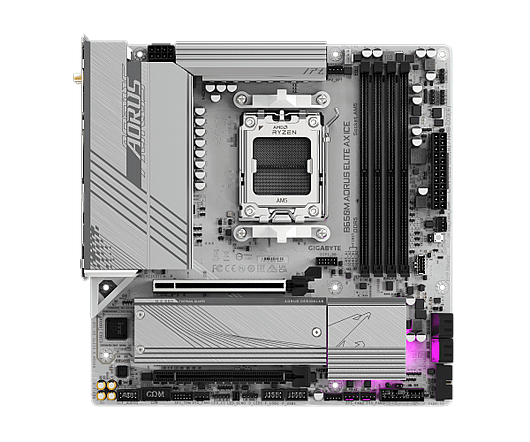��� �� Gigabyte B650M A ELITE AX ICE ATX AM5 WIFI