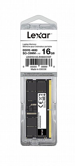 ������ ������ ���� Lexar SODIMM 16GB DDR5 4800Mhz LD5DS016G-B4800GSST
