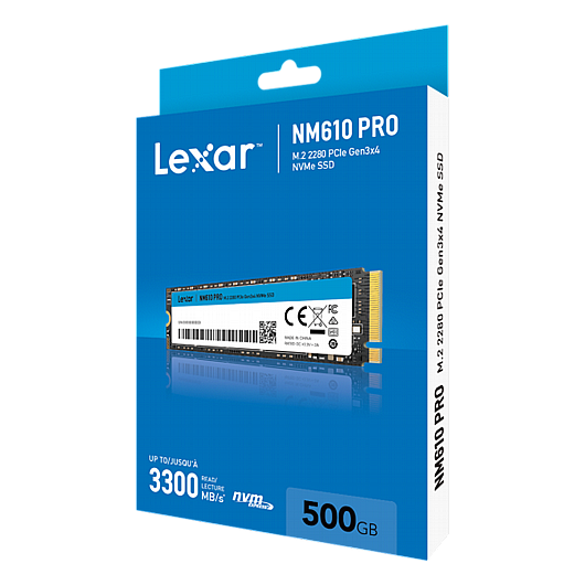���� ���� Lexar SSD NM610PRO 500GB M.2 2280 LNM610P500G-RNNNG