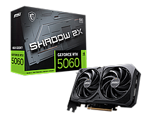 כרטיס מסך MSI GeForce RTX 5060 8G SHADOW 2X OC כרטיס מסך MSI GeForce RTX 5060 8G SHADOW 2X OC