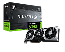 כרטיס מסך MSI RTX 5080 16G VENTUS 3X OC PLUS כרטיס מסך MSI RTX 5080 16G VENTUS 3X OC PLUS