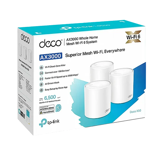 ������ ���� TP-LINK Deco X50 AX3000  3-Pack
