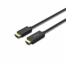 כבל 1.8מ DP זכר לHDMI זכר Unitek V1608A 4K כבל 1.8מ DP זכר לHDMI זכר Unitek V1608A 4K
