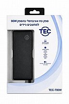מטען אוניברסלי למחשב נייד TEC-T90W 90W מטען אוניברסלי למחשב נייד TEC-T90W 90W