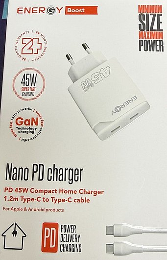 ���� ���� ENERGY boost NANO PD Type-C 1.2M 45W