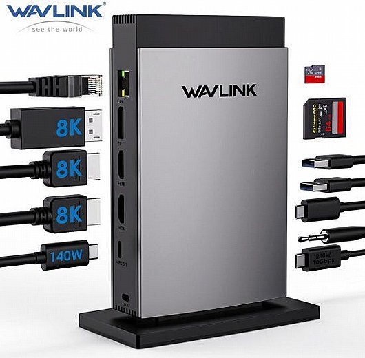 ���� ����� Type-c ����� 3 ����� Wavlink WL-UMD26 Pro