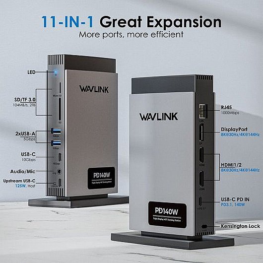 ���� ����� Type-c ����� 3 ����� Wavlink WL-UMD26 Pro