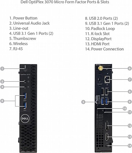 ���� ����� Dell Optiplex 3070 I5-9500T 16GB 256SSD WINDOWS 11 PRO