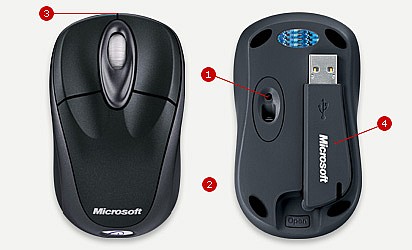 ���� Microsoft Wireless Mobile Mouse 3000