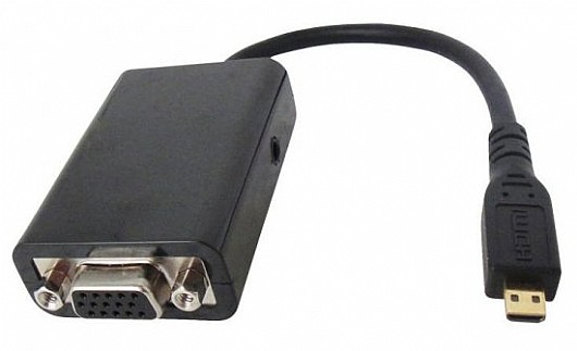 MINI HDMI to VGA Adapter With Audio