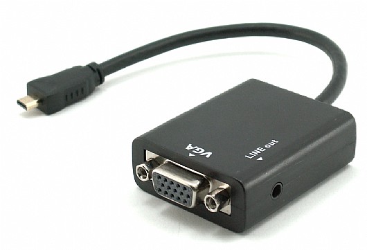 ���� MICRO HDMI to VGA Adapter With Audio