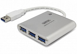  ���� UNITEK USB3.0 3-Port Hub + 1 iPad Charging Port Y-3043 