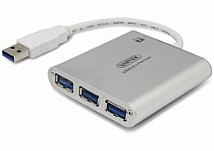  ���� UNITEK USB3.0 3-Port Hub + 1 iPad Charging Port Y-3043 