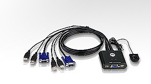 ATEN CS22U 2-Port USB2 VGA KVM Switch