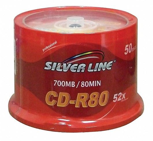 50 ������-Silver Line CD-R 700MB 80Min X52