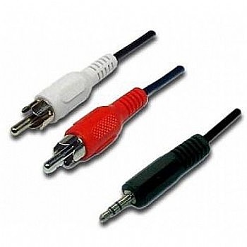 כבל דיגיטלי 3.5 ל-2rca אורך 5 מטר