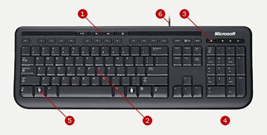 Microsoft  Wired 600 Keyboard 